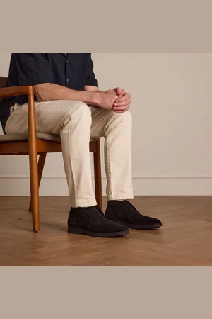Manfield Heren - Bruine suède chelsea boots