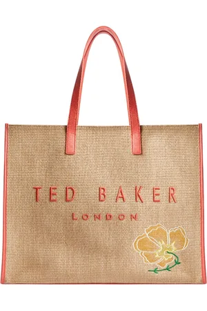 Ted Baker Shopper Floraff Floral Raffia Icon Bag Beige