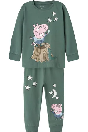 NAME IT Pyjama groen Peppa Pig - NMMOMAS