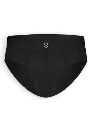 A-dam Men Solid - Onderbroek - Ondergoed - Brief - Organisch Katoen - Regular Fit - Vegan - Heren - Mannen - Zwart - L