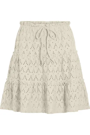 VILA Rok Viamalina Hw Short Skirt/pb 14104112 Birch Dames