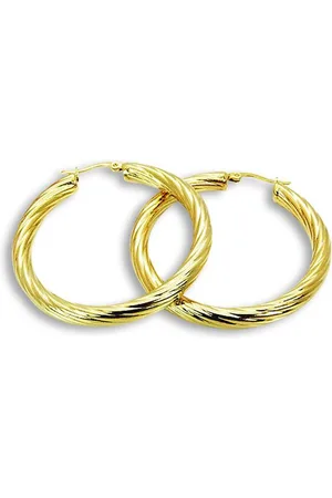 Amanto Oorbellen Demee 5 - 316L Staal - Gedraaid - 5,3mm - ∅50mm