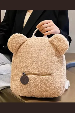 Merkloos Teddy kindertas - Teddy rugzak - Rugtas teddy - teddy rugzak kids - Schooltas - teddy schooltas - tas voor de opvang - baby - peuter - kleuter