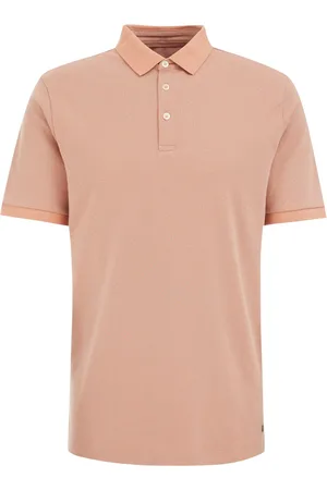 WE Fashion Heren slim fit polo met dessin