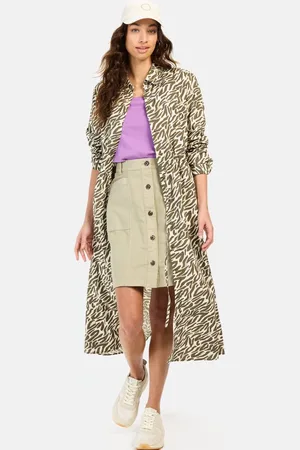 Camel Active Lang overhemdjurk met all-over print