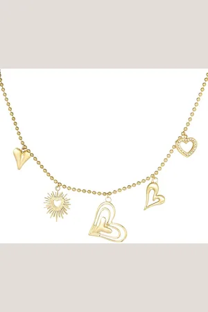 Yehwang Bedelketting Hart | bedels | bedel | ketting | | stainless steel
