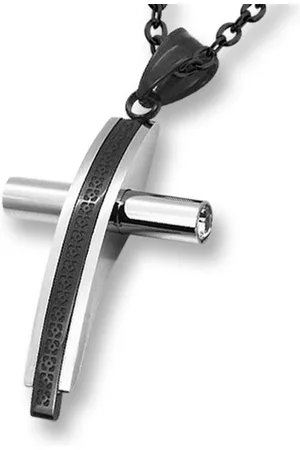 Amanto Ketting Dane - 316L Staal - Kruis - 41x25mm - 60cm