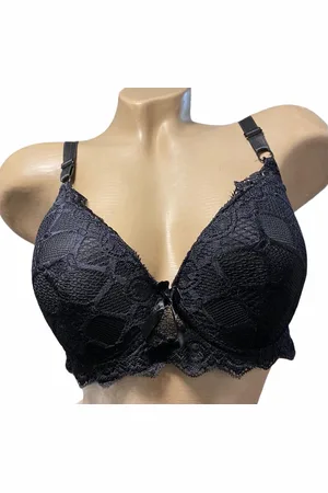 Merkloos Dames BH met kant 90D zwart