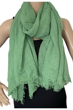 Merkloos Dames effen kleur sjaal 44# groen