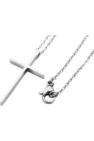 Amanto Ketting Dany - 316L Staal - Kruis - 30x17mm - 49cm