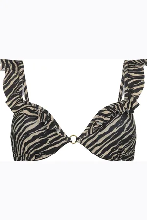 Hunkemöller Dames Badmode Voorgevormde beugel bikinitop Zebra - - maat B75