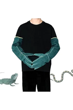 Merkloos Huisdier Bescherming Handschoenen - Anti-bijt - Antikras - Verdikt - Antislipt - Handschoenen voor dierencontrole - Soepel Leder - Huisdieren Handschoen - Zwaar Uitgevoerd Handschoen - Werk Handschoen - Grijpen - 60cm