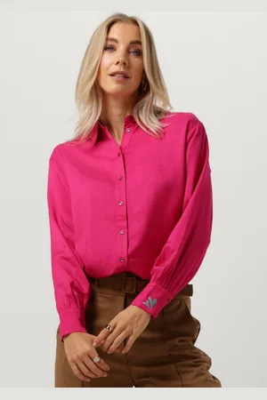 POM Amsterdam Milly Fiery Pink Blouses Dames -