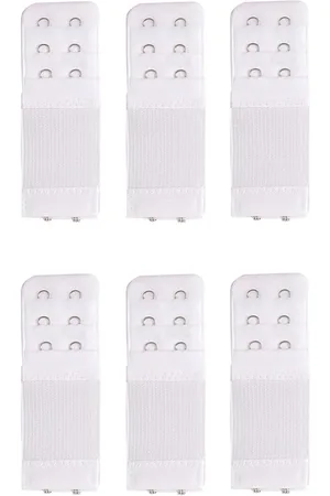 Merkloos 6 stuks - BH-verlenging gespen - BH-verlenging gespen voor dames - Elastische BH-verlengers voor vrouwen - 3 rijen