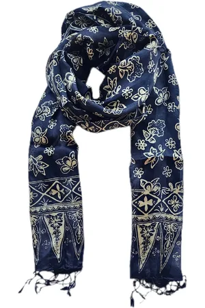 Merkloos Zijden Batik Sjaal Indonesisch Batik Klein Bloemenprint