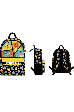 Pokemon POKEMON - Starter Rugzak - 2 Compartments BackPack 42x30x18cm