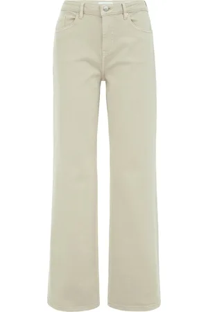 WE Fashion Dames high rise wide leg jeans