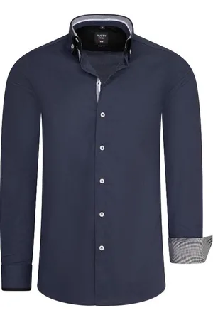 Rusty Neal Heren Overhemd - - Navy - Italianstyle