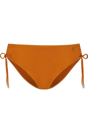 Beachlife Rust lace up bikinibroekje - - Effen