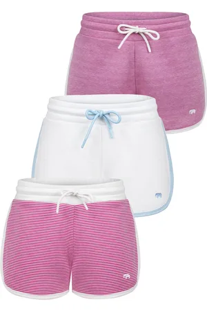 Felix Hardy Jogger Short - Sweatshort - Korte Broek - Sport Broek - Bermuda Katoen - 3 Pack Dames - L
