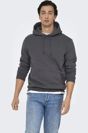 Only & Sons ONSCERES HOODIE SWEAT NOOS Heren Trui - Grey Pinstripe