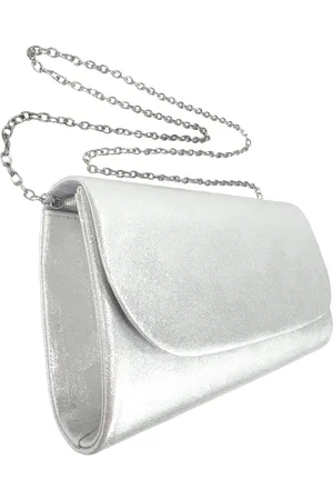 LE CAMP Stijlvolle en charmante zilveren gala tas - Clutch - Feestdagen - Gala - Trouwpartijen = Gilica