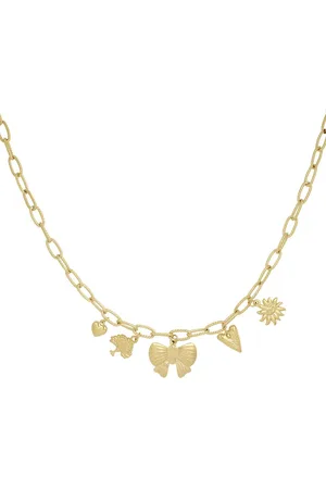 Yehwang Charms stories ketting - roestvrijstaal