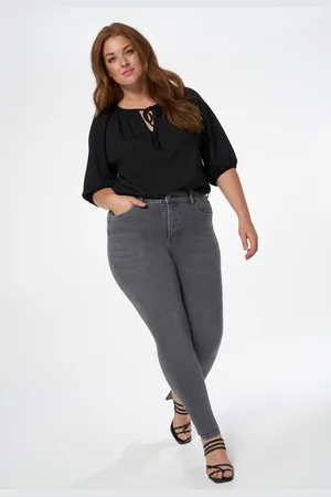 MS Mode Jeans Skinny leg high waist jeans CHERRY