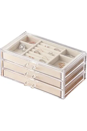 Merkloos Sieradendoos organizer voor ringen, kettingen, oorbellen en armbanden