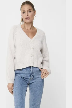 ONLY Vest Onlalyssa L/s Life Cardigan Knt 15210790 Pumice Stone Dames