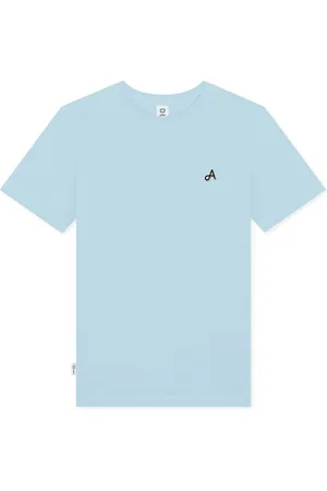 A-dam Cap Adam Blue - T-shirt - Katoen - Korte Mouw - Heren - Licht Blauw - L