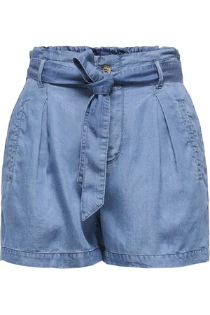 ONLY ONLCHARIS LIFE HW BELT SHORTS CC WVN - Dames - Bermuda shorts