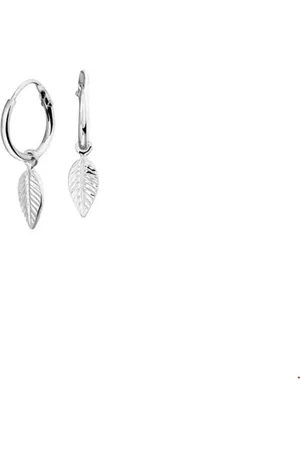 The Jewelry Collection Zilver Gerhodineerde Oorringen veer 1326167