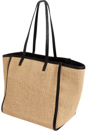 Ted Baker Barni Faux Raffia Large Shopper Bag Beige