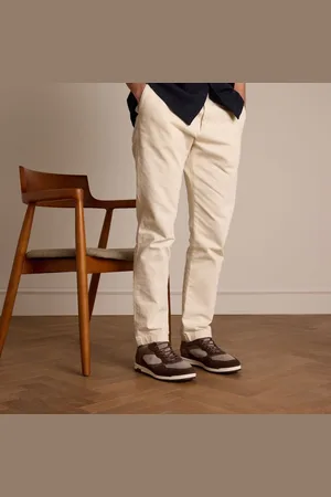 Van Lier Heren - Bruine suède sneakers