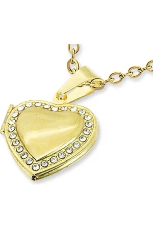 Amanto Ketting Esin G - 316L Staal - Hart - Medaillon - 24x21mm - 45cm