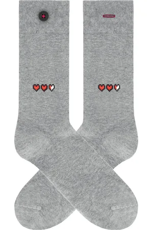 A-dam Heart - Sokken - Sok - Biologisch Katoen - Vegan - Heren en Dames - Grijs - 41-46