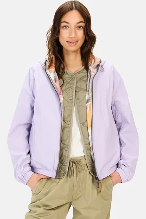 Camel Active Keerbare jas met all-over print en effen zijde