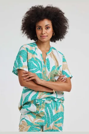 DIDI Dames Blouse Moana Offwhite Bahia print maat 38