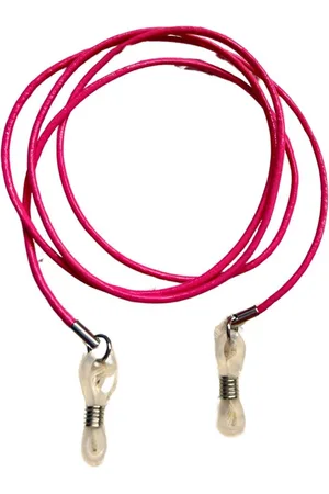2 Love It Fuchsia – Brillenkoordje - Leer - ca. 75 cm