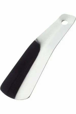 Merkloos Schoenlepel - - 15 cm - nikkel - schoen instaphulp - schoenen accessoires