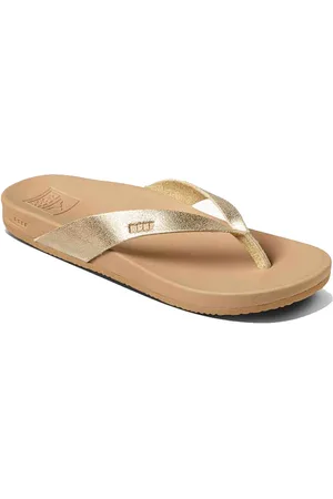 Reef Cushion Court Teenslippers - Tan/champagne