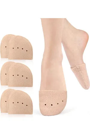 Merkloos Vilt balletschoen teenbeschermers - 3 paar ademende ballet pointe schoenen sokken pads teenkappen - zachte teenzakjes pads teenbeschermers - balletschoen teenbeschermers - voor mannen en vrouwen jazz gymnastiek ballet (L)