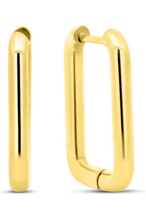 CO88 8CE-70577 - Stalen Oorringen - Oorbellen - Ovaal - 16x20mm