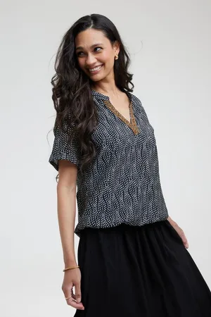 DIDI Dames Blouse Moon Flowing print maat 46