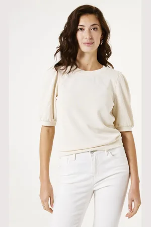 Garcia Dames Sweater Wit Korte mouw