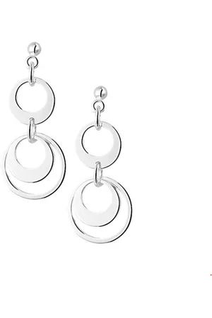 The Jewelry Collection TFT Oorhangers Zilver Gerhodineerd Glanzend 37.5 mm x 15 mm