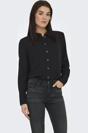 JDY SAY L/S LINEN LOOSE SHIRT WVN NOOS - Dames - Blouses