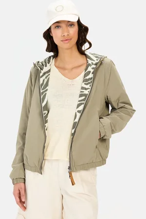 Camel Active Keerbare jas met all-over print en effen zijde