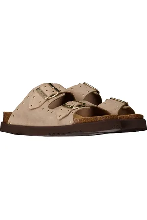 Scholl Slipper Women Beatriz Suede Dark Gold-Schoenmaat 41